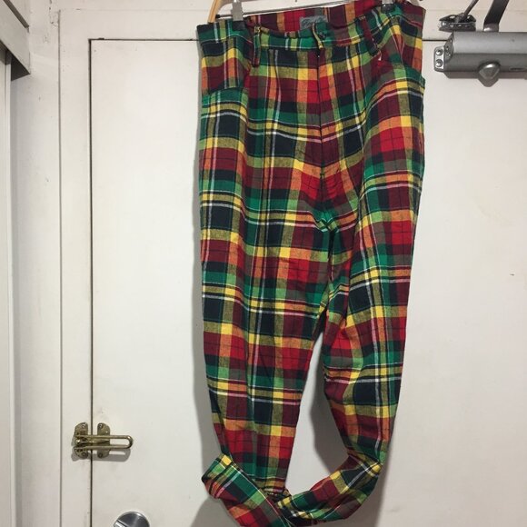 REGAL WEAR WIDE LEG PLAID PANTS SIZE 36 - Picture 6 of 11
